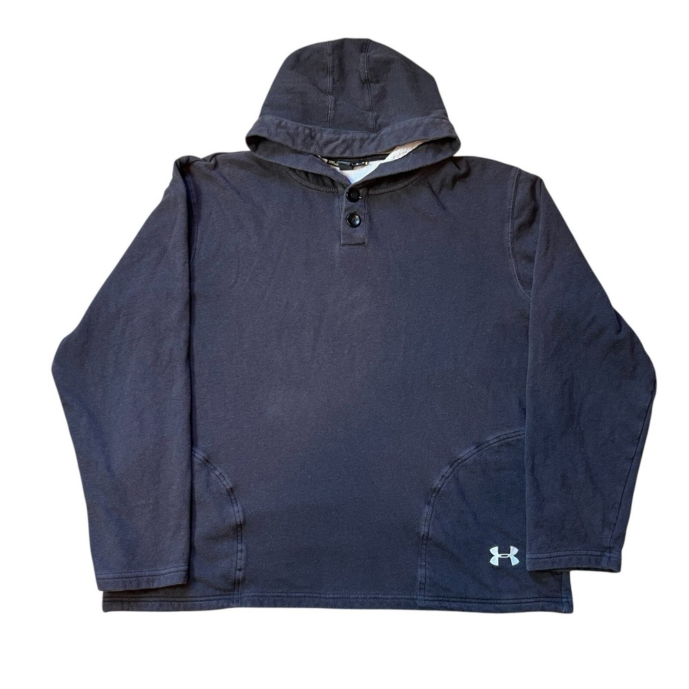 Under Armour Womens Loose Fit Pullover Lightweight Hoodie Sweatshirt Black XXL