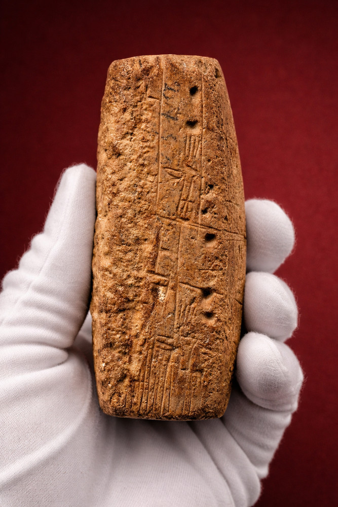 Early Dynastic Sumerian Field Sale Contract Tablet – Archaic Cuneiform