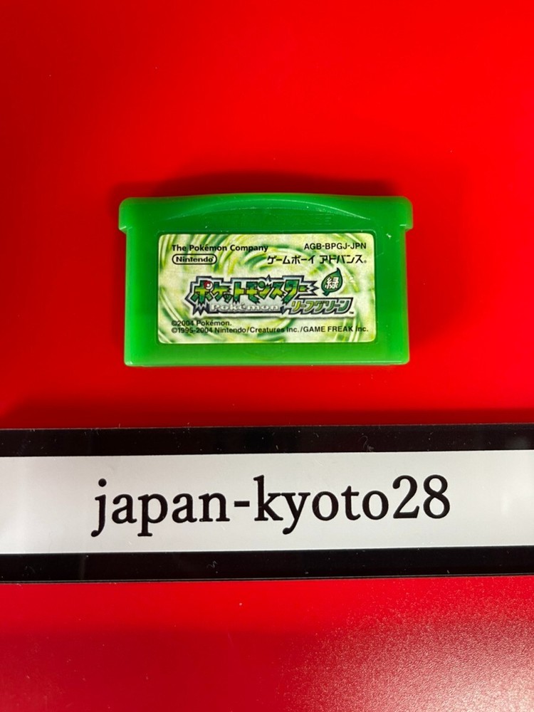 Pokemon Leaf Green GBA Nintendo Gameboy Advance From Japan