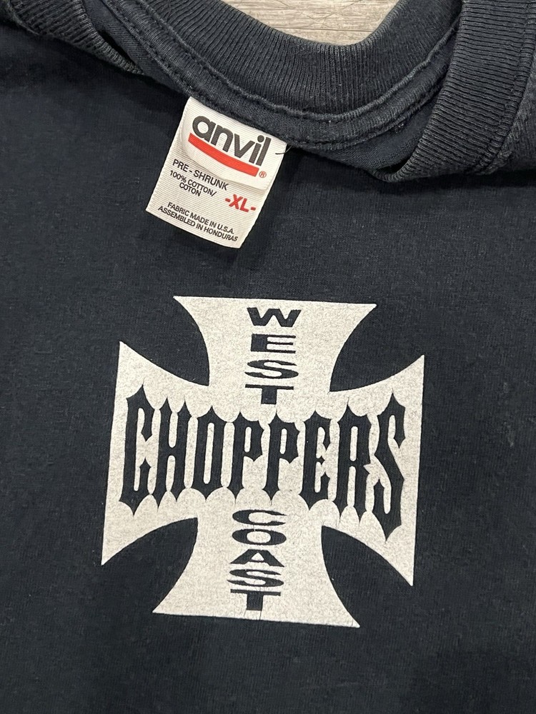 2000s VTG West Coast Choppers Tee Shirt Black Size XL Anvil Tag