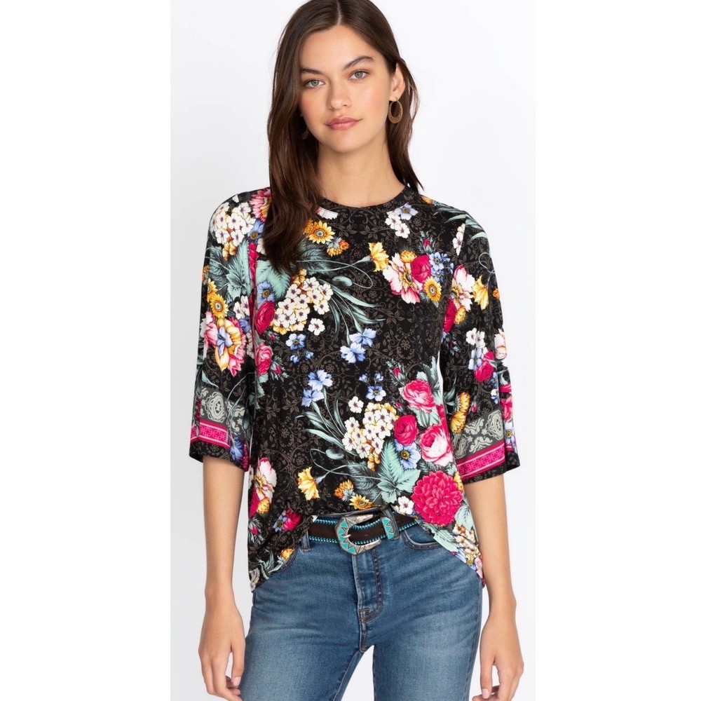 Johnny Was Sistine Bell Sleeve Top Size XXS
