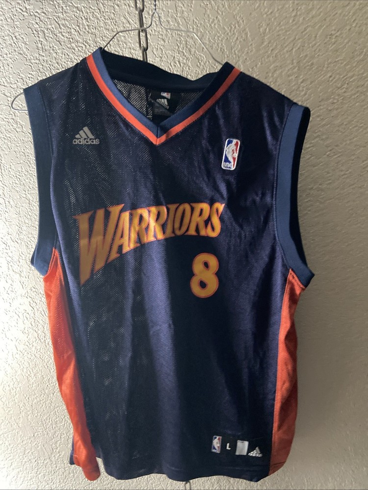 Adidas Golden State Warriors Monte Ellis #8 Basketball Jersey Youth Large