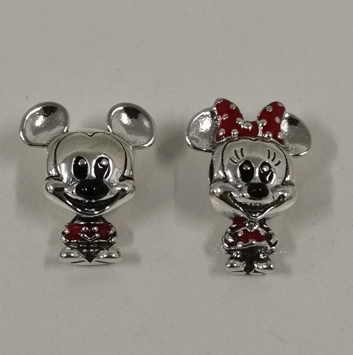 Authentic Pandora Charm Mickey And Minnie Set with box.