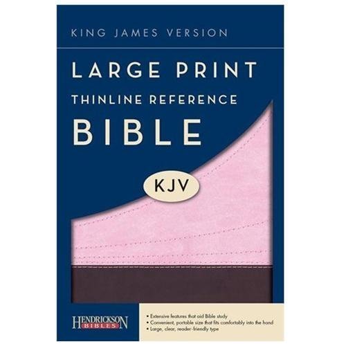 KJV Large Print Thinline Reference Bible by Hendrickson Publishing (2010, Imitation Leather)