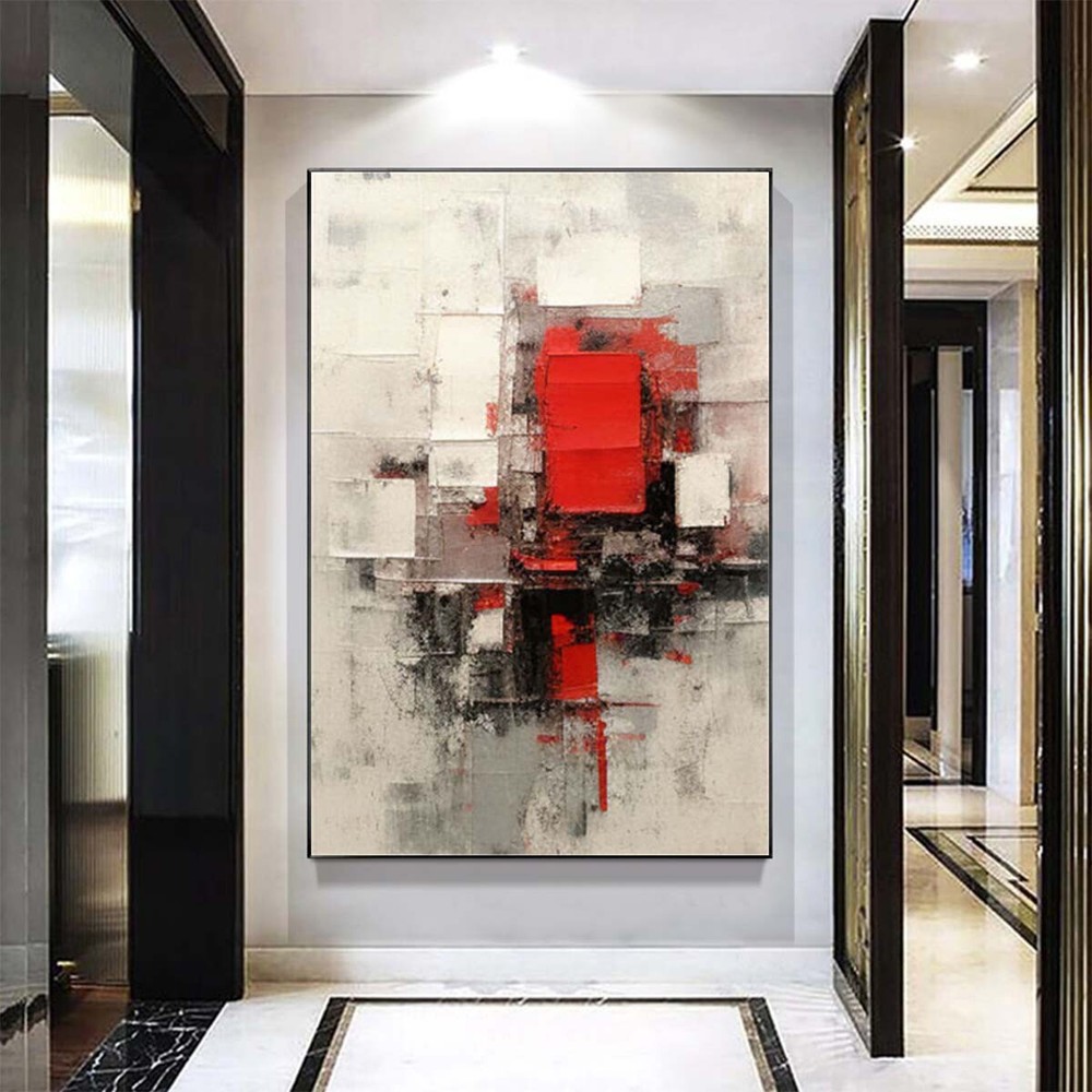 Large Wall Art Paintings Hand Painted Abstract Black Oil Painting On Canvas