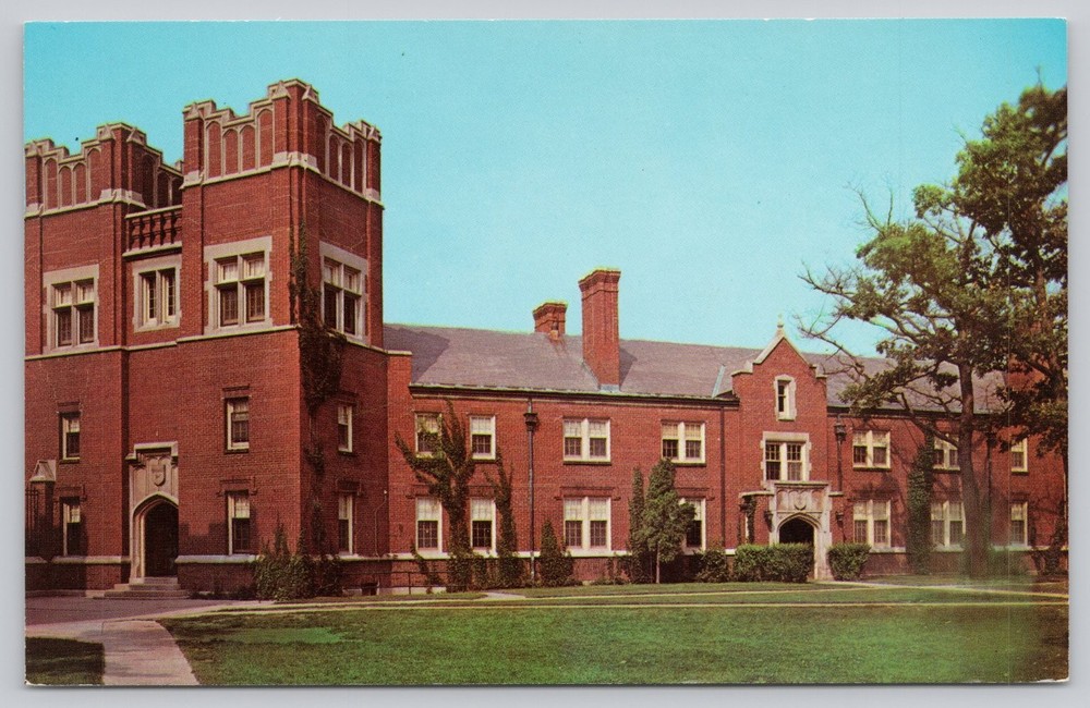 Blackstone Hall Lake Forest College Illinois Photochrome Postcard