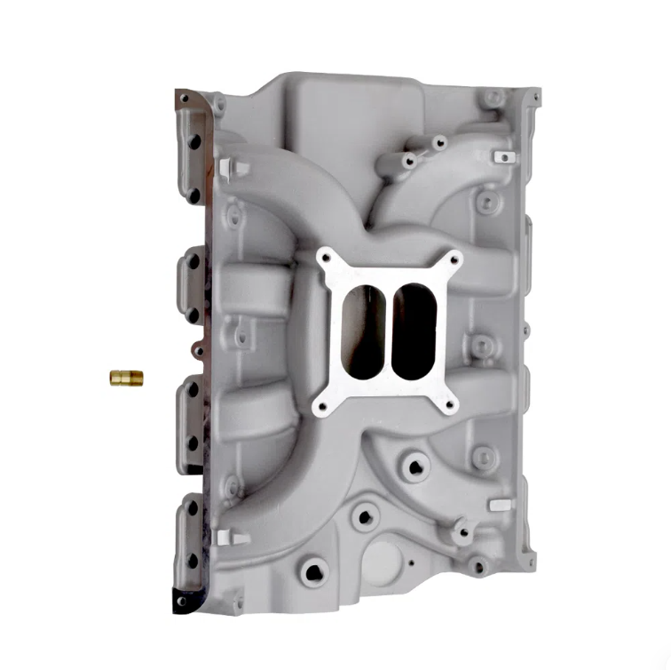 Satin Aluminum Dual Plane Intake Manifold for Ford FE 390 406 410 427 428 V8