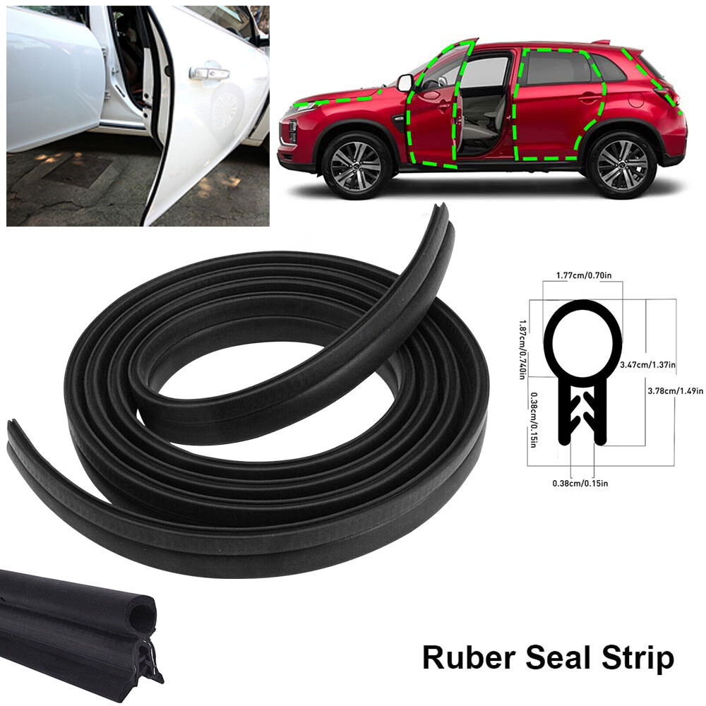 300CM Rubber T Protector Seal Shape Bulb Stripping Weather Edge Waterproof EPDM