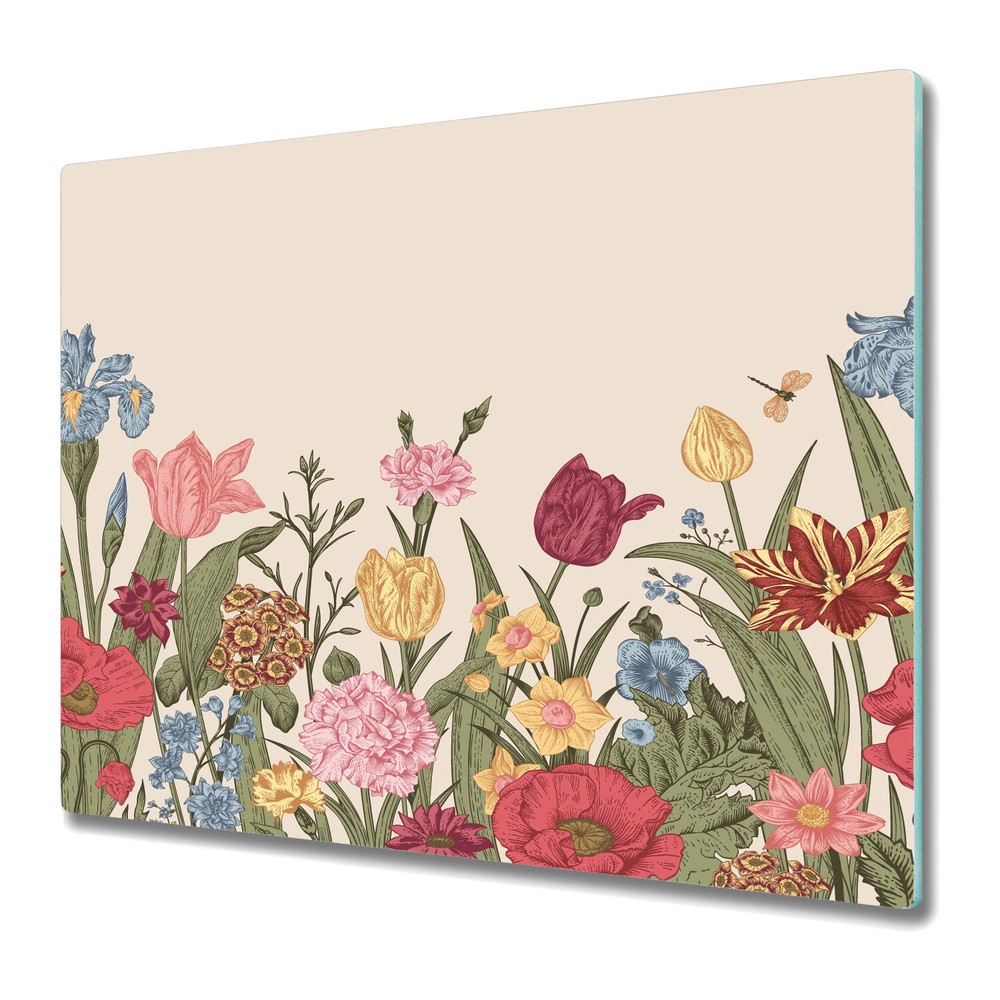 Glass Surface Protector Colourful Meadow floral nature garden blooming flowers