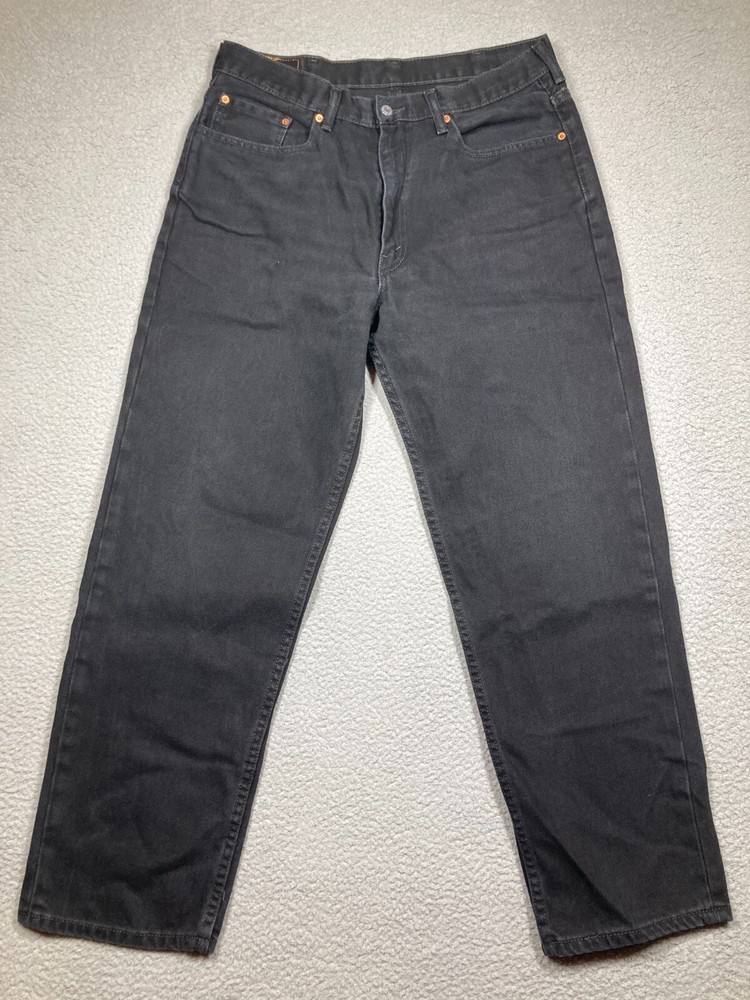 Levis Jeans Mens 38x32 Black 550  Straight American Cowboy Rodeo Western Denim