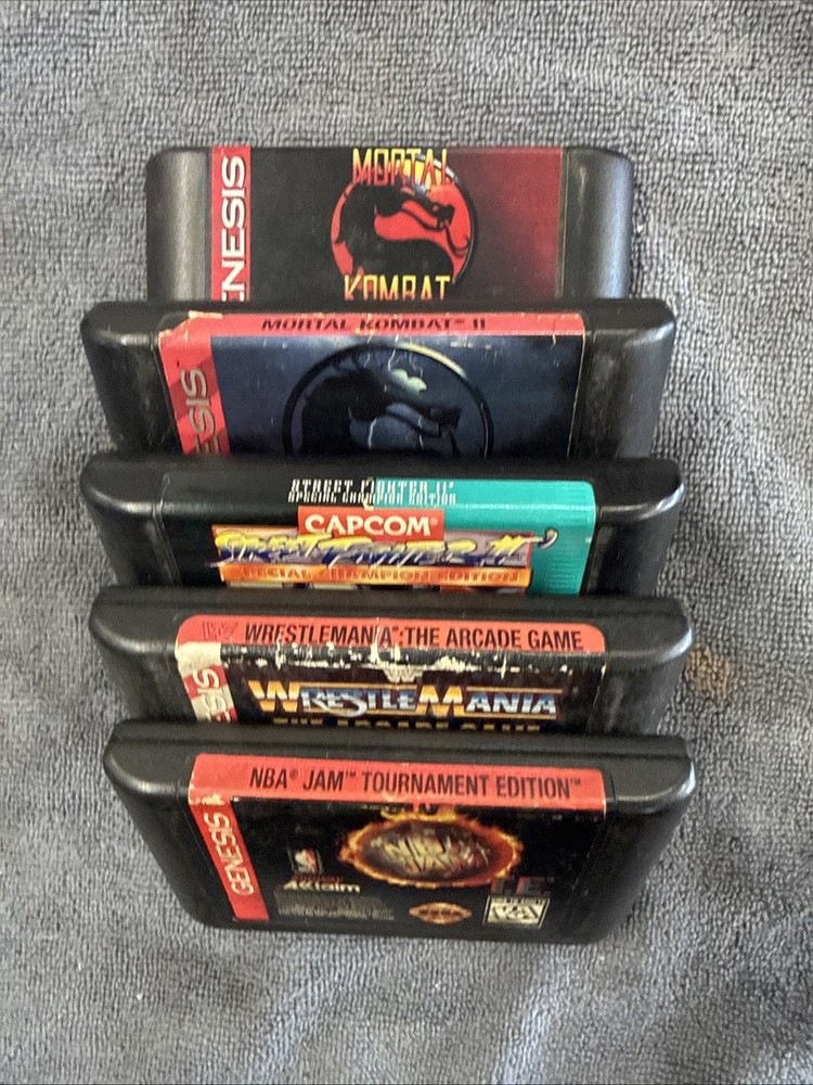 5 Games Bundle (Sega Genesis,) Lot Tested Working Cart Only