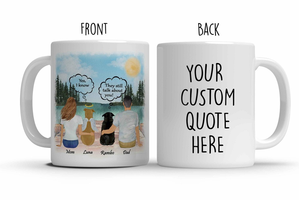 Personalized Dog Memorial Gift Dog Mom Dog Lover Gift Custom Dog Dad Gift They