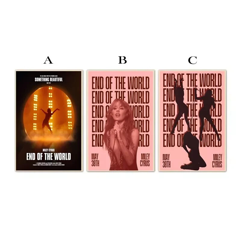 Miley Cyrus End Of The World Official Poster Released May 30 Unframed