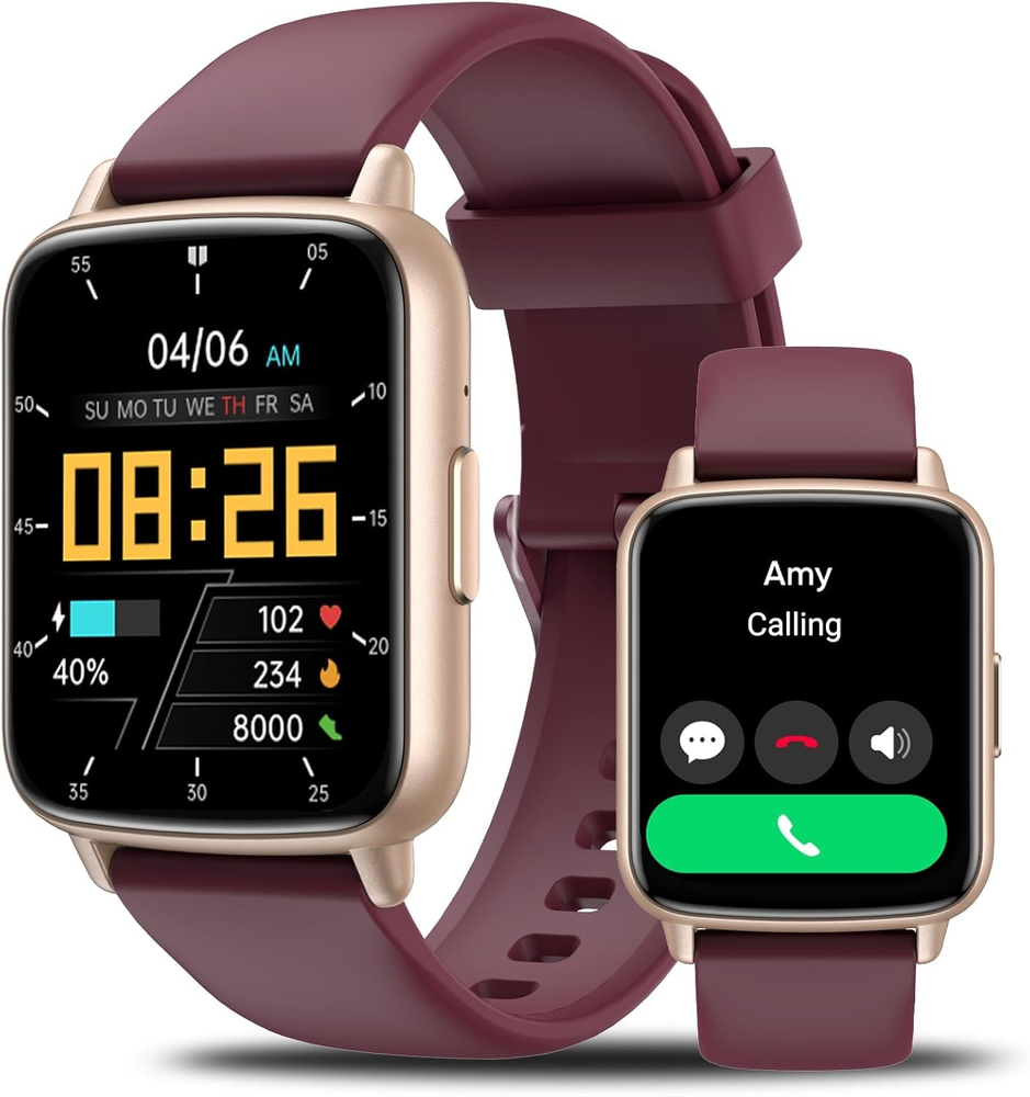 Smart Watch for Women and Men with Calls, Fitness Tracker & 24/7 Heart Rate Monitoring
