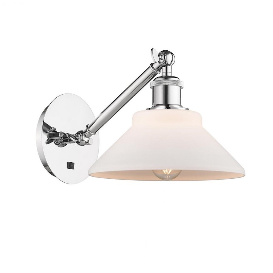 Ballston Orwell 1-Light 318 Wall Sconce in Champagne Frame Finish - 317-1W-PC-G131
