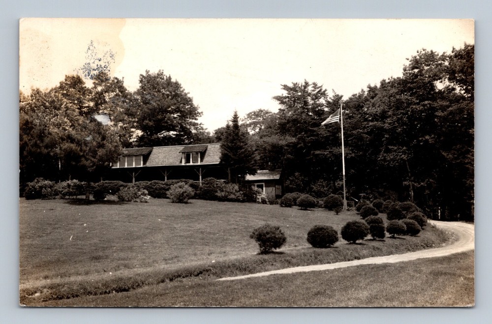 Postcard Main Bungalow - Pinewood Camp, Canton ME RPPC