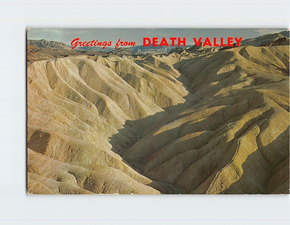 Postcard Greetings from Death Valley California USA