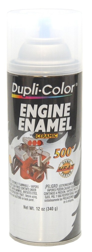 Dupli Color Clear Engine Enamel Spray Paint 12 Ounce High Heat Durable Finish