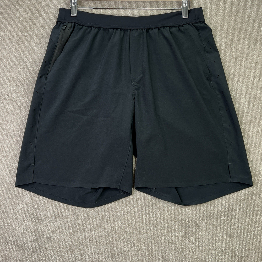 Ten Thousand Mens Black Running Shorts L The Interval 9 Active Gym No Lining