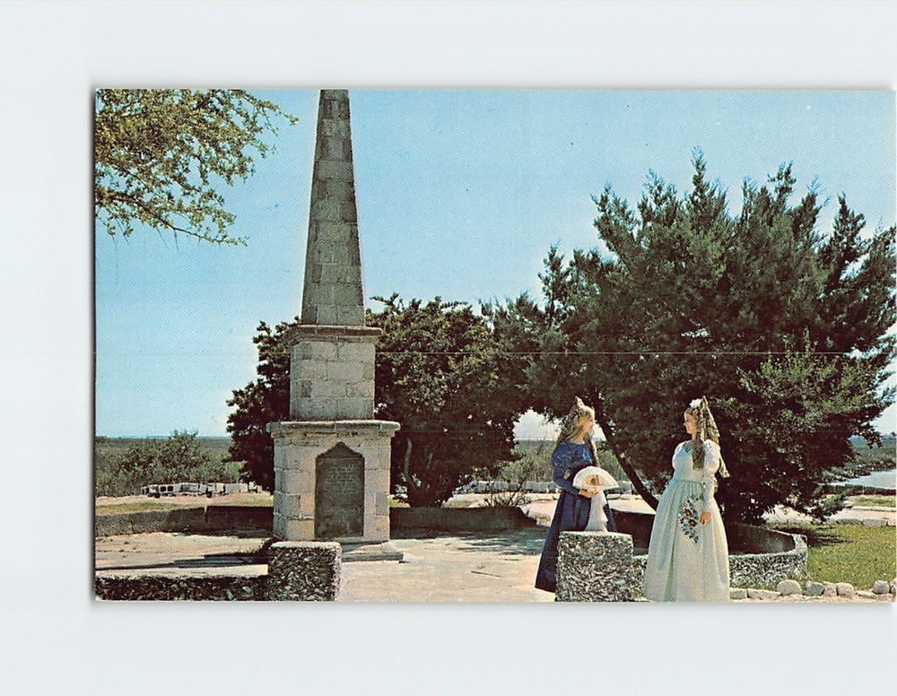 Postcard Ponce De Leon Monument Fountain of Youth St. Augustine Florida USA