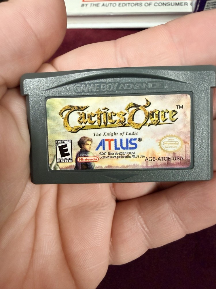 Tactics Ogre: The Knight of Lodis Gameboy Advance GBA Cartridge Tested Authentic