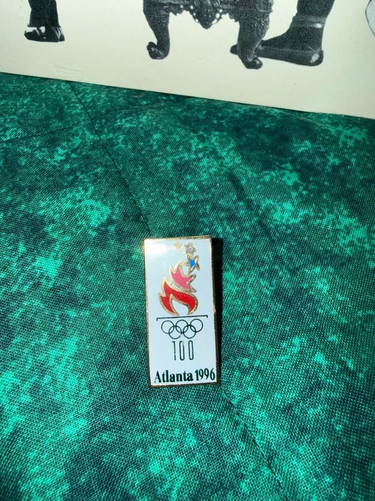 Vintage 1996 Atlanta Olympic Games Centennial Torch Pin