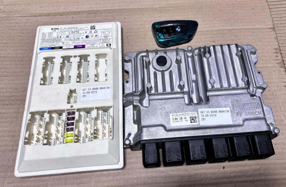 BMW G01 X3 B48B 10/09/2019 ENGINE CONTROL UNIT COMPLETE SET + KEY  -9844138