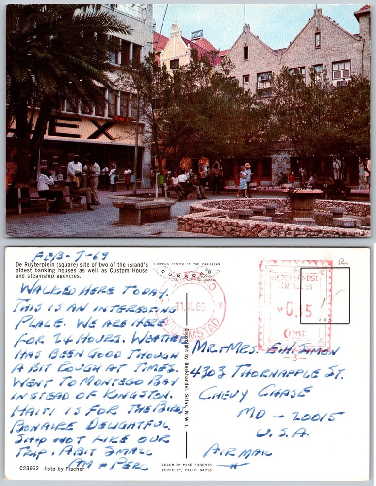 Charlotte Amalie Virgin Islands Postcard