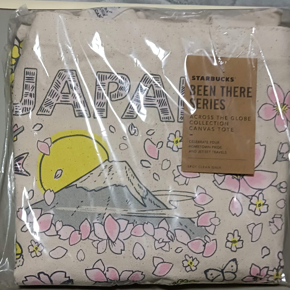 STARBUCKS Japan Sakura 2024 Spring Been There Series Cotton Tote Bag