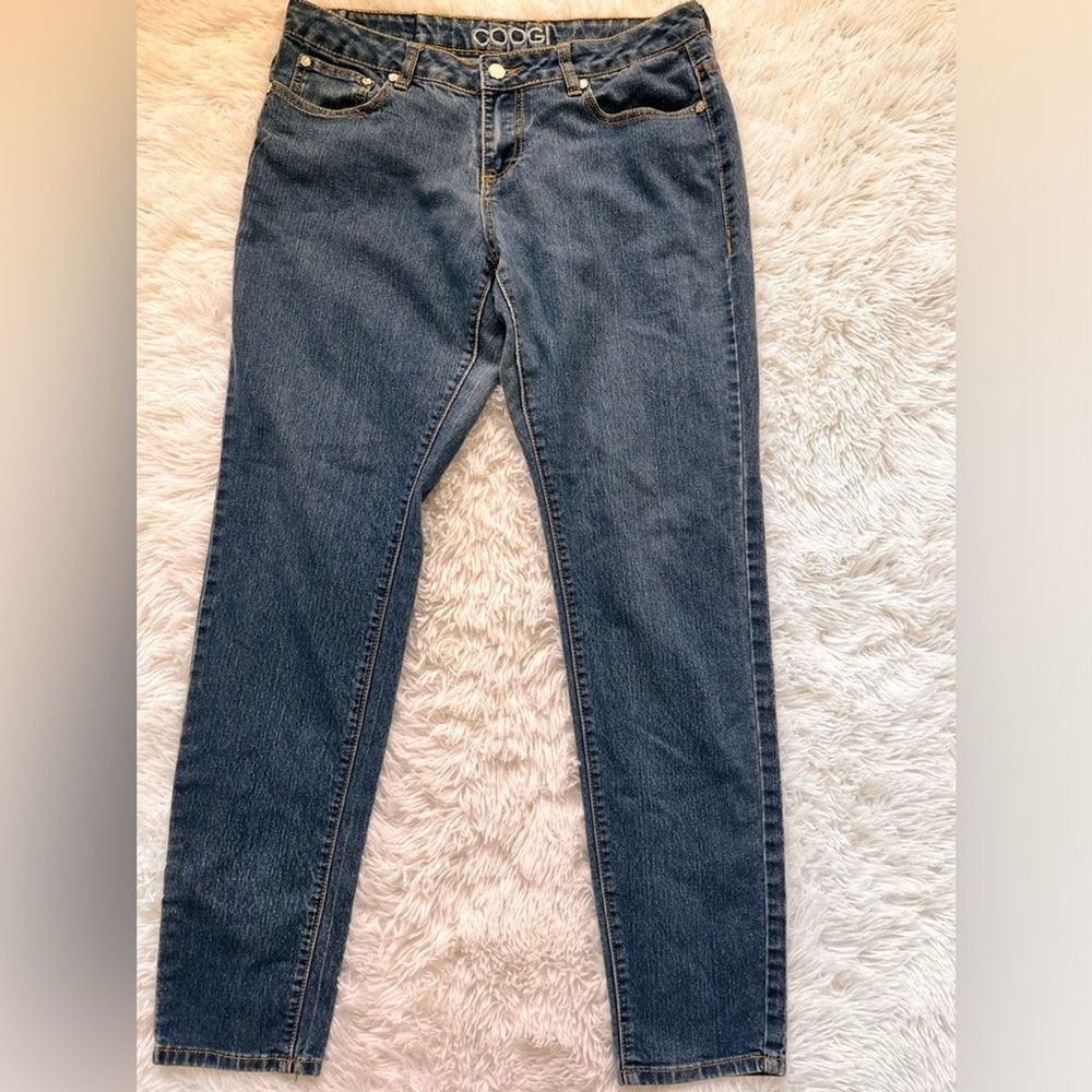 COOGI Y2K Straight Leg Medium Wash Blue Denim Jeans Size 13/14
