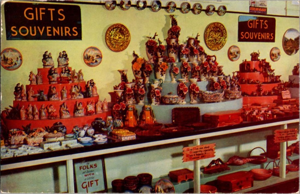 Pre-1980 RETAIL STORE SCENE Adirondacks - Lake Placid New York NY m/14 BJ8950