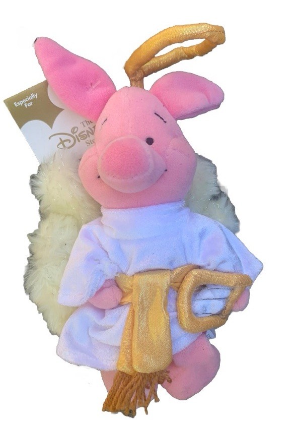 The Disney Store Winnie The Pooh Choir Angel Piglet 8” Bean Bag Plush 2000