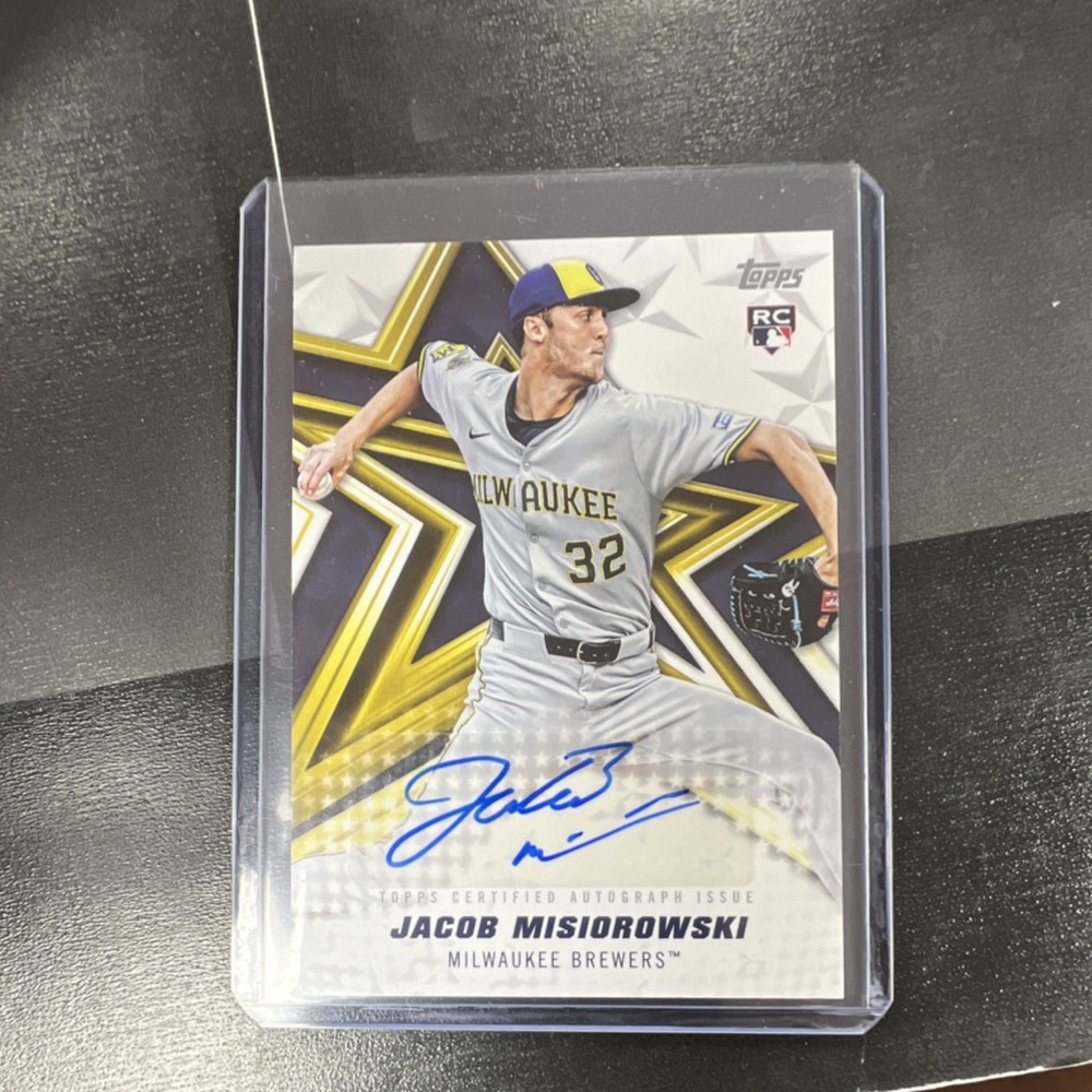 Topps 2026 Baseball Stars Jacob Misiorowski Rookie Autograph Milwaukee Brewers