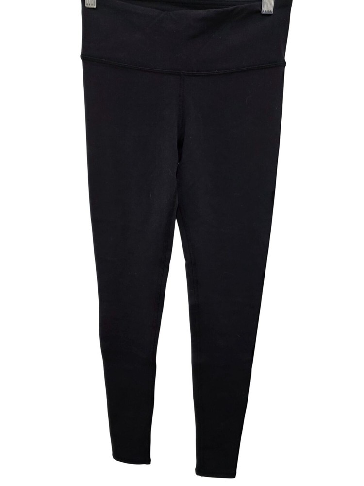 Alo Yoga High-Waist Black Full-Length Leggings Seamless Design Women's Size XXS