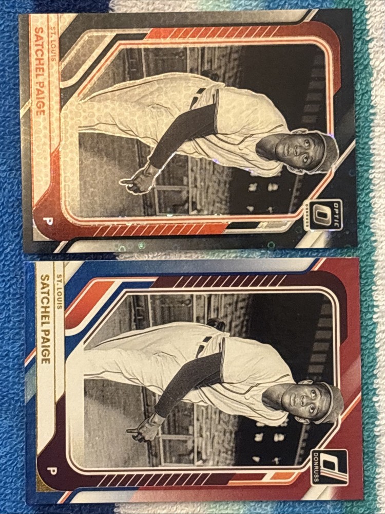2026 Panini Donruss Baseball 2 Card Satchel Paige Prizm Lot - St Louis Cardinals