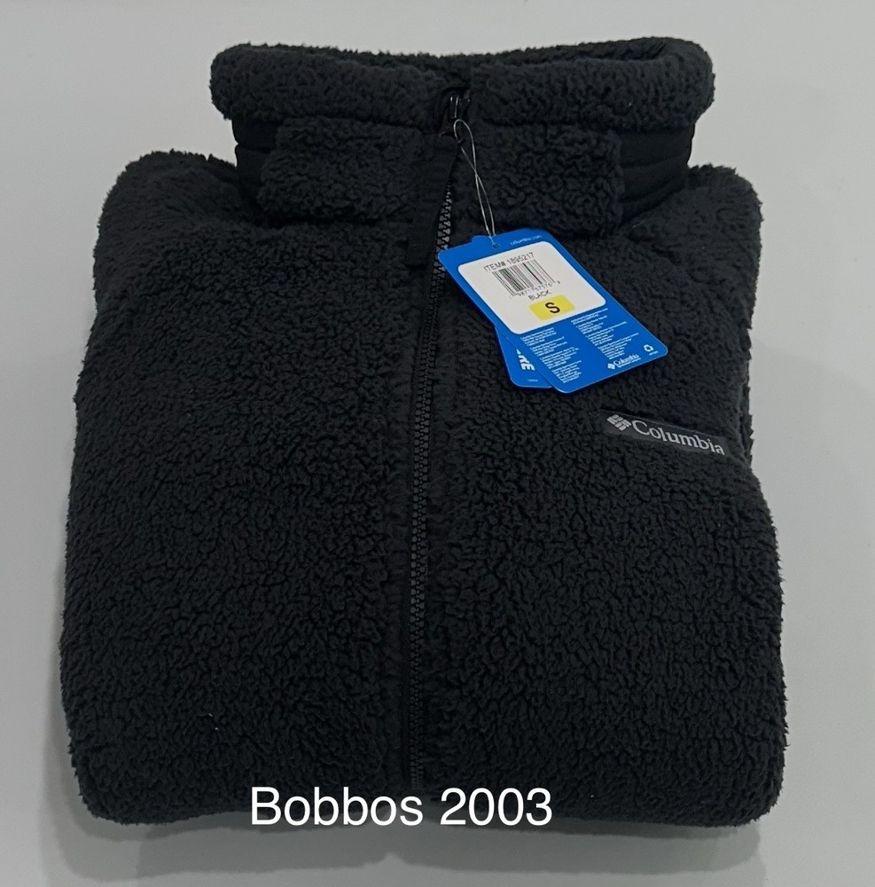 Columbia Men's Rugged Ridge Full Zip Sherpa Fleece Jacket, Black, Size S