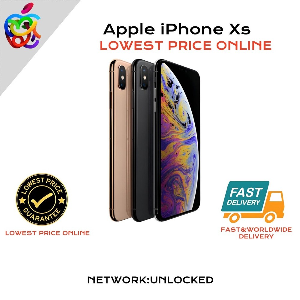 【Lowest Price】Apple iPhone Xs-256GB-All Colors Unlocked Smartphone-Excellent @C!