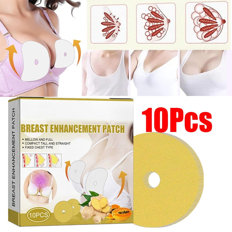 10 Pcs Breast Enhancement Patch Plant Ingredients Bust Enlargement Lifting Patch