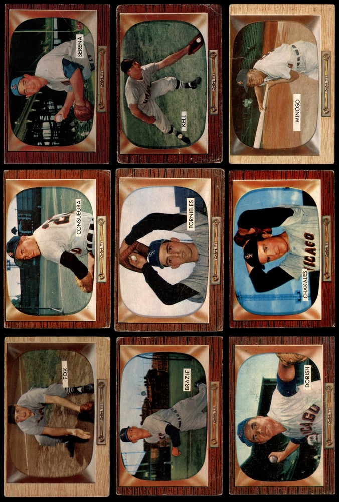 1955 Bowman Chicago White Sox Near Team Set 1.5 - FAIR 7254838 (21 / 24 cards)