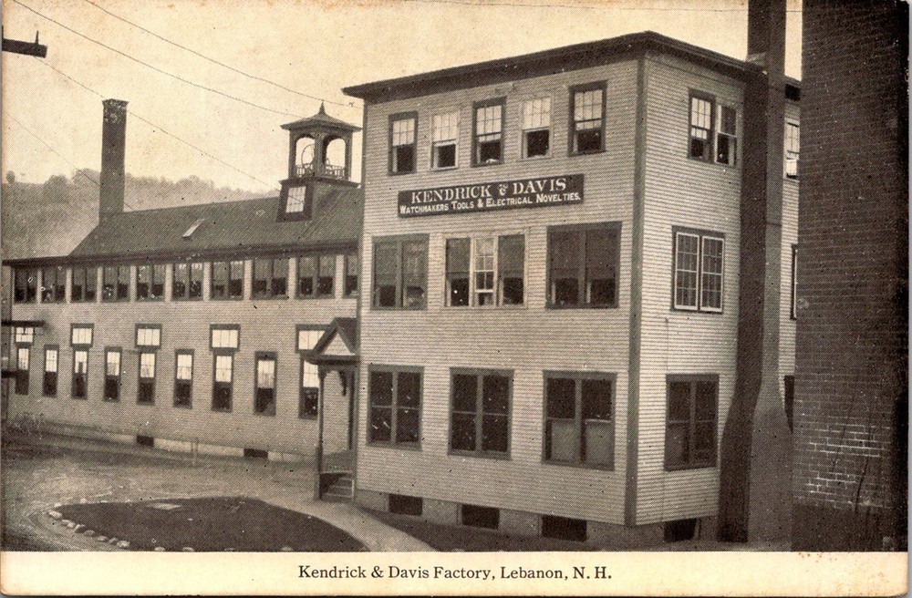 Dr Jim Stamps Kendrick & Davis Factory Lebanon NH Vintage Postcard