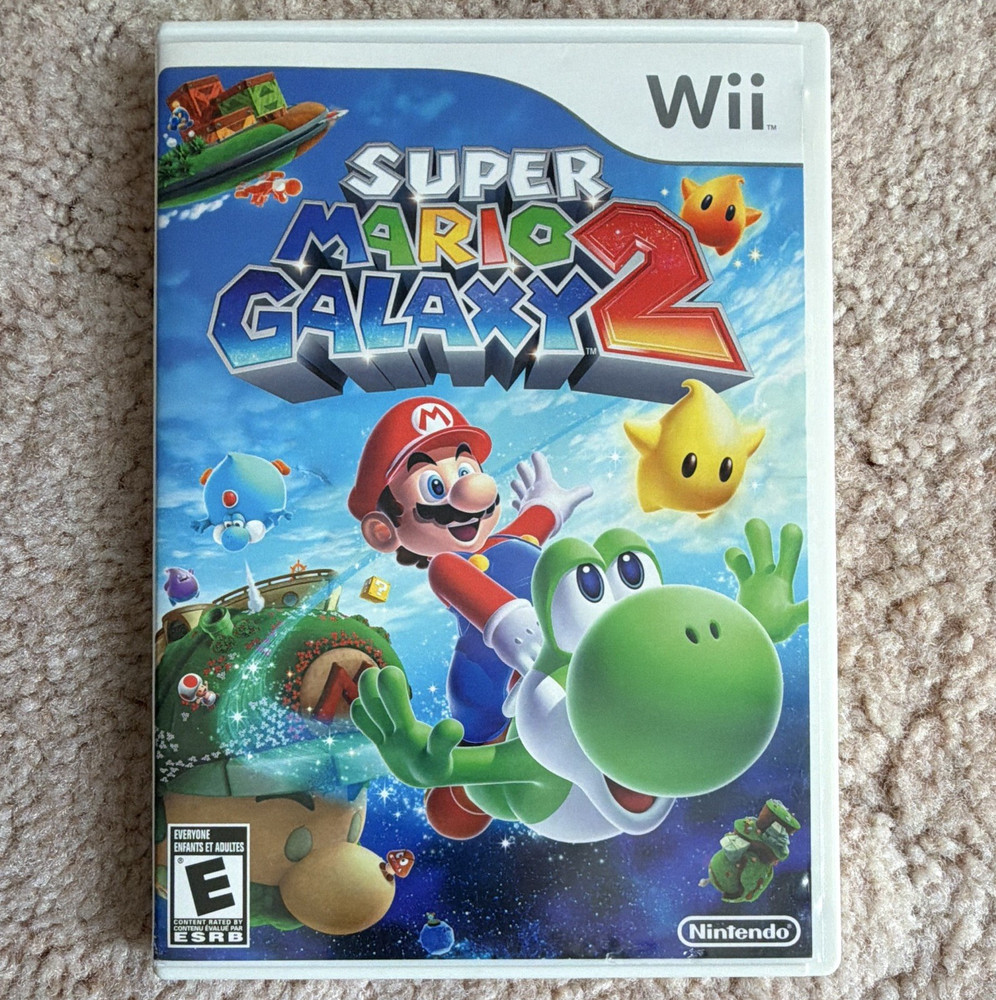 Nintendo Super Mario Galaxy 2 (Wii) 2010 NTSC-U/C E w/ Manual