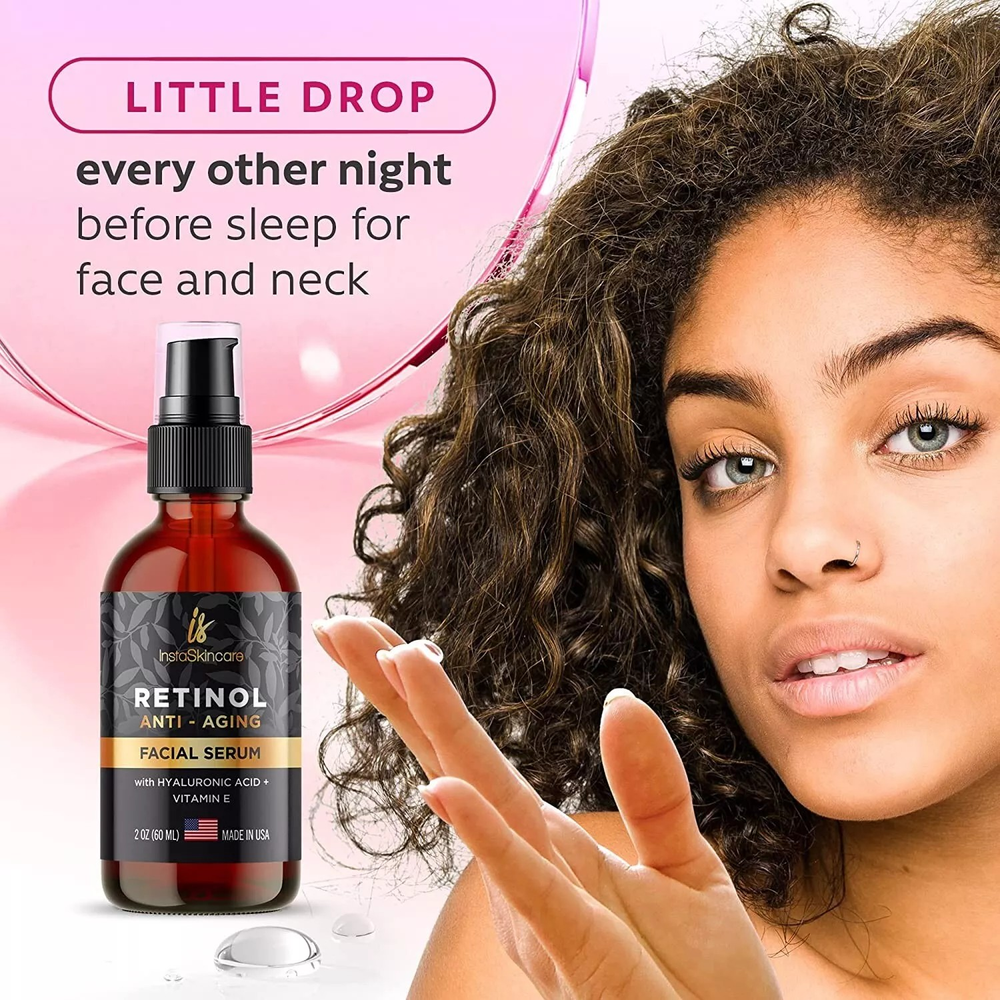 Retinol Hyaluronic Acid Serum Wrinkle Vitamin Anti Aging Plumping