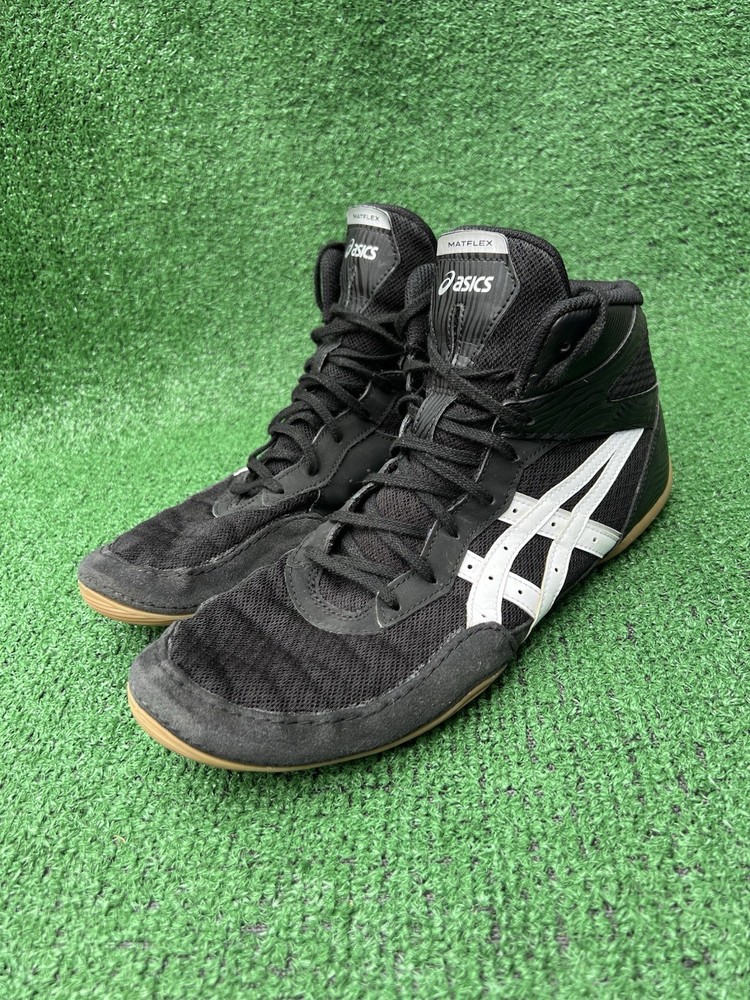 Asics Matflex 7 Mens Size 11 Black Athletic Wrestling Shoes Sneakers