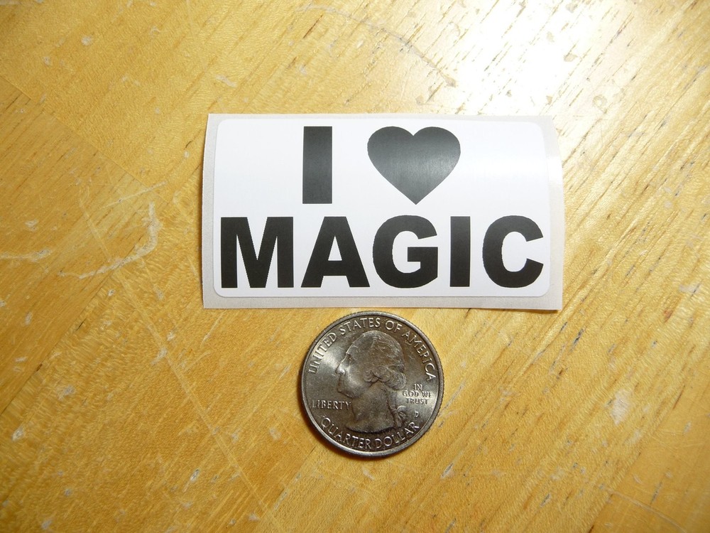 I LOVE MAGIC DECAL 1 - 50 BULK PACK AVAILABLE