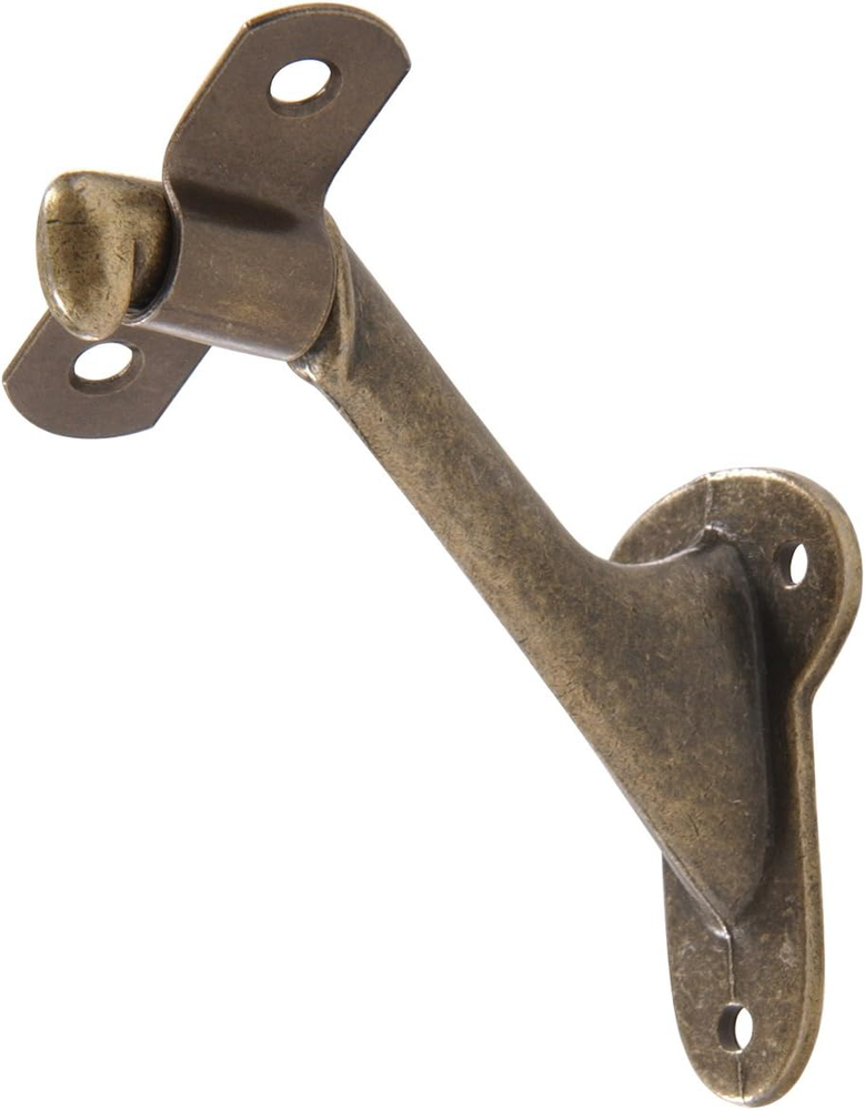 Hardware Essentials 852871 Utility Handrail Brackets Antique Brass