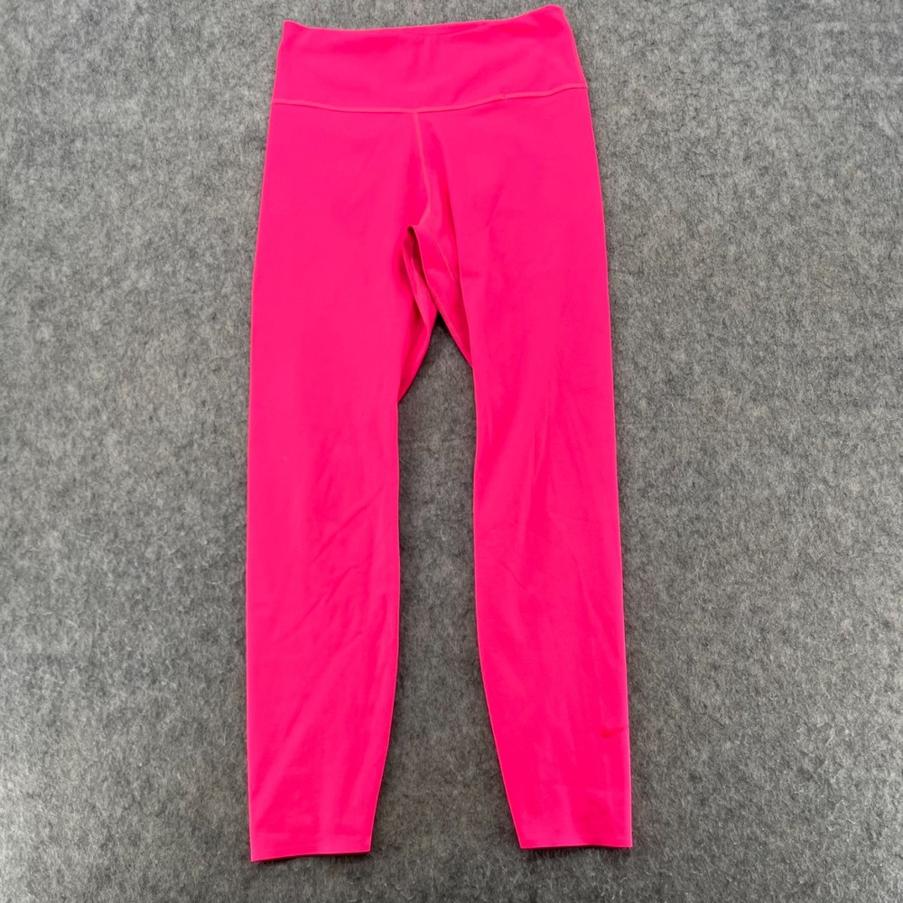 Nike One Luxe Mid Rise 7/8 Leggings Womens S Athletic Pants Hot Pink