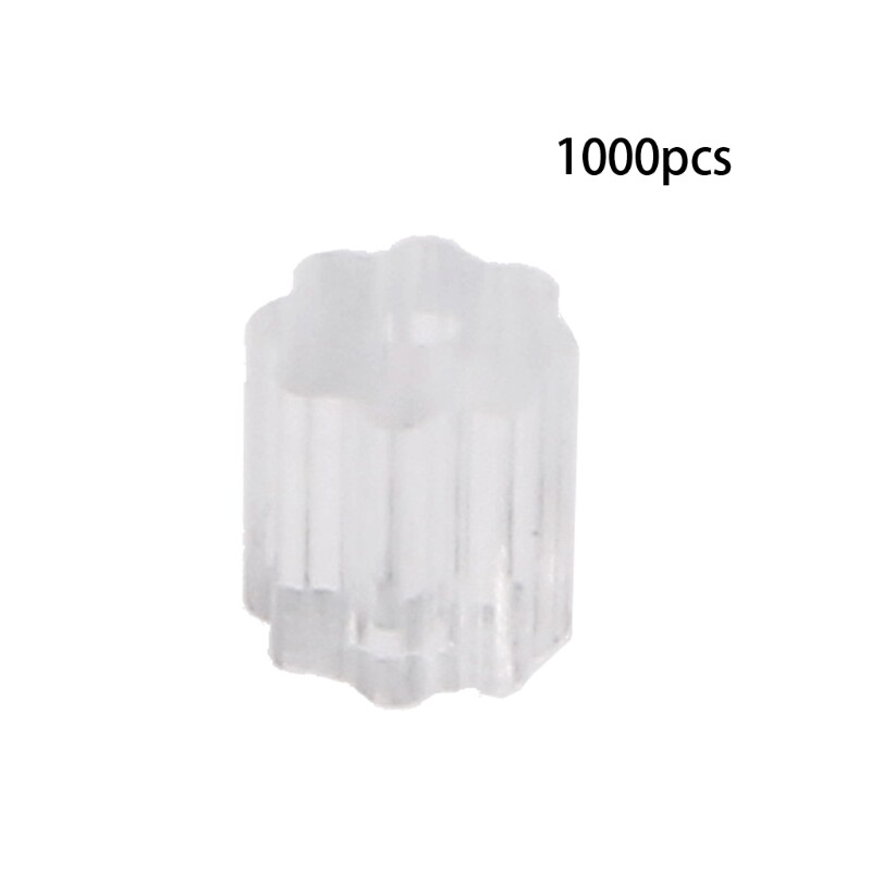 1000pcs Flower Silicone Earring Backs for DIY Jewelry Making
