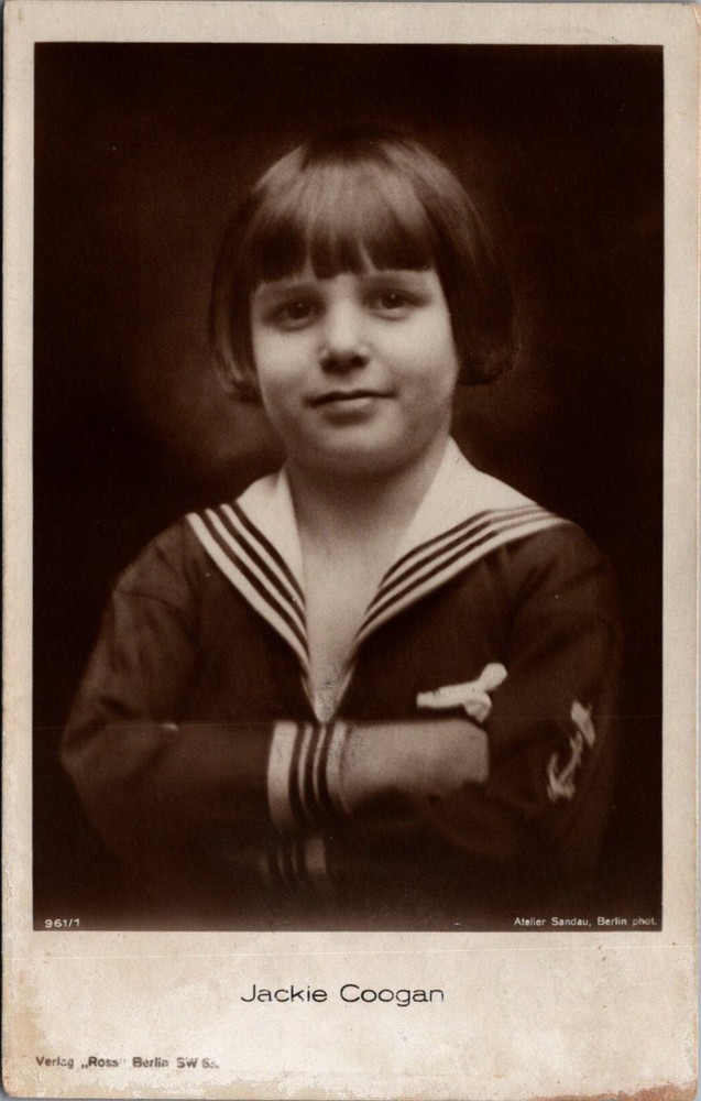 1925 Jackie Coogan Real Photo Postcard RPPC Sailor Suit Berlin Ross Verlag