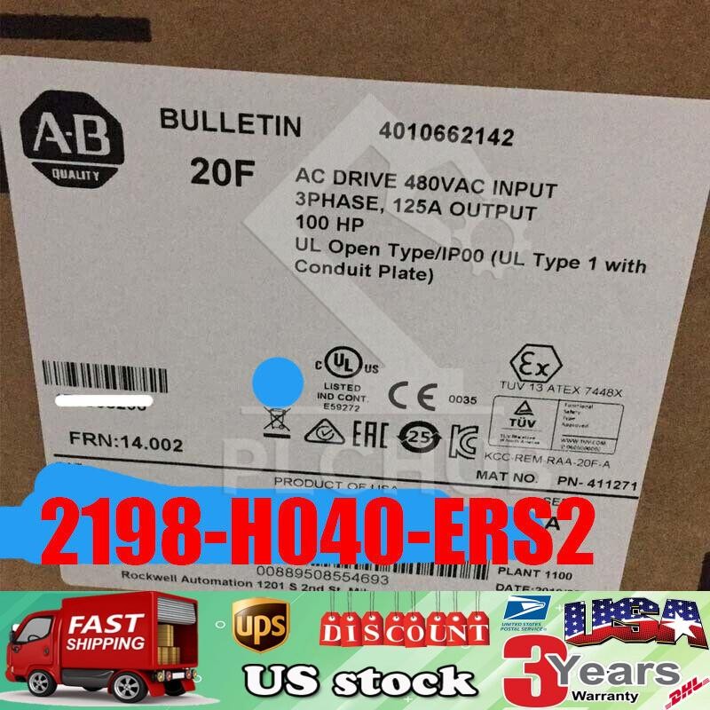 Sealed Pre-owned Allen Bradley 2198-H040-ERS2 /A Kinetix 5500 Servo Drive 32.5A