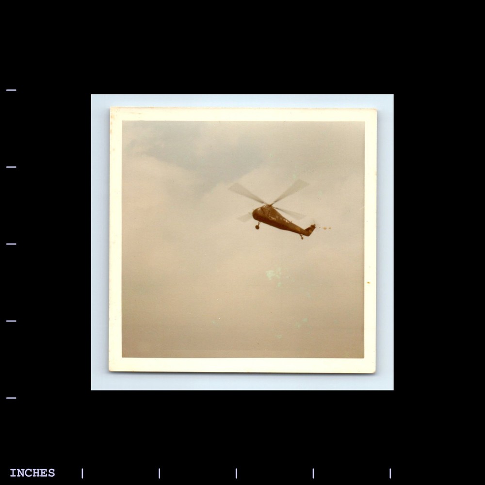 Square Color Photo ABSTRACT AERIAL VIEW HELICOPTER U.S. AIR FORCE